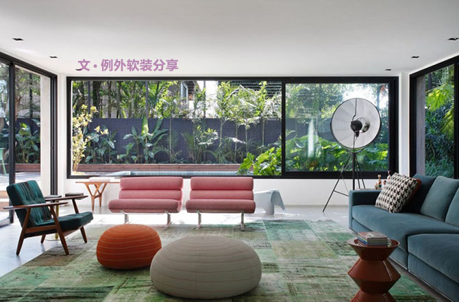 約會色彩—開放式現代簡約軟裝設計住宅