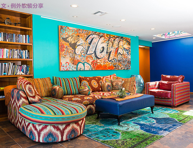 當室內設計師打翻了調色板