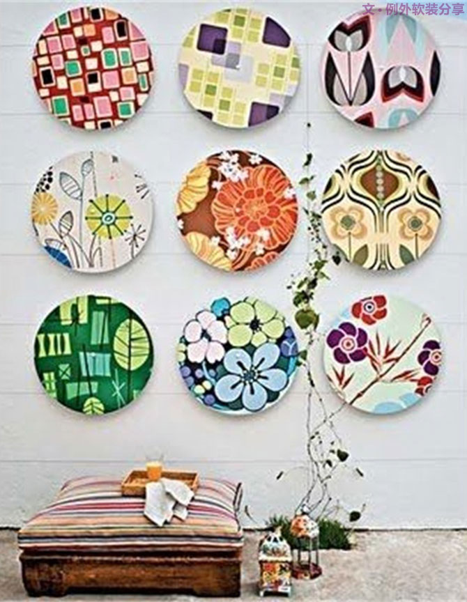 室內(nèi)軟裝設(shè)計瓷盤從飯桌跑到墻上啦！-別墅設(shè)計,軟裝設(shè)計,室內(nèi)設(shè)計,豪宅設(shè)計,深圳例外軟裝設(shè)計公司