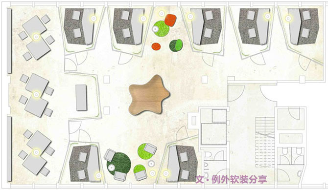 蘇黎世創(chuàng)意設計辦公室，工作再忙也來勁-別墅設計_軟裝設計_室內設計_豪宅設計-深圳例外軟裝設計公司