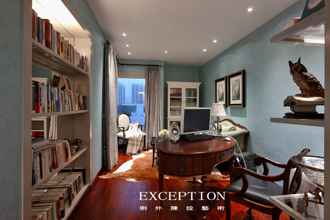書房還能這樣設(shè)計，漲姿勢了！-別墅設(shè)計,軟裝設(shè)計,室內(nèi)設(shè)計,豪宅設(shè)計,深圳例外軟裝設(shè)計公司