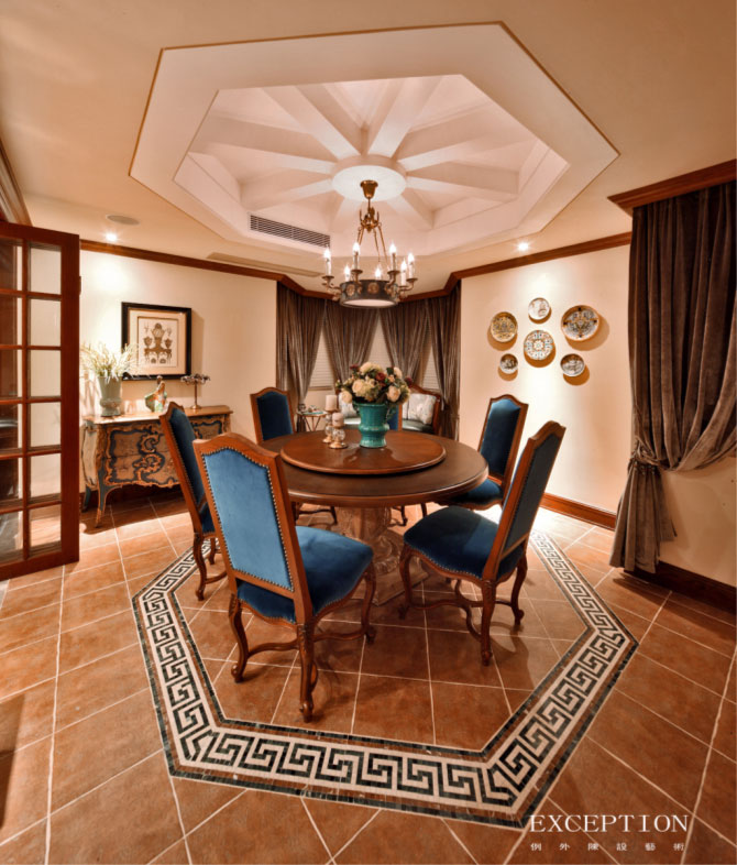 餐廳設(shè)計(jì)成這樣，天天呆這里也不會(huì)膩！-別墅設(shè)計(jì),軟裝設(shè)計(jì),室內(nèi)設(shè)計(jì),豪宅設(shè)計(jì),深圳例外軟裝設(shè)計(jì)公司