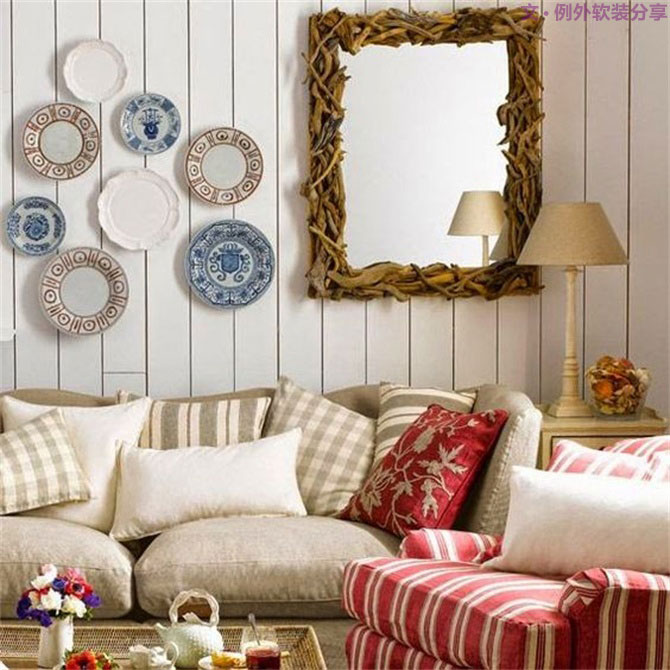 室內(nèi)軟裝設(shè)計瓷盤從飯桌跑到墻上啦！-別墅設(shè)計,軟裝設(shè)計,室內(nèi)設(shè)計,豪宅設(shè)計,深圳例外軟裝設(shè)計公司