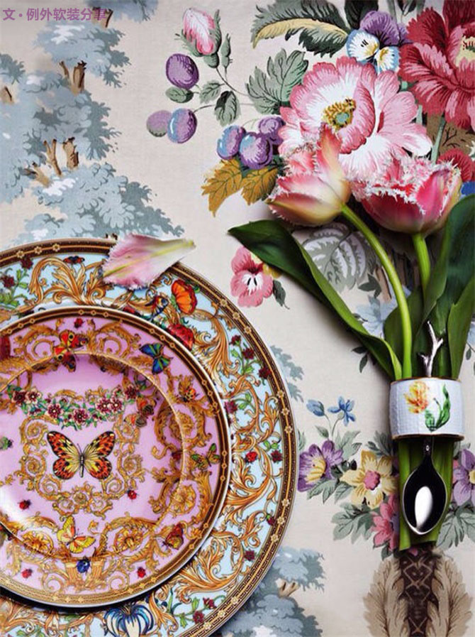 不是所有的花朵元素，都會搭出田園小碎花-別墅設計,軟裝設計,室內設計,豪宅設計,深圳例外軟裝設計公司