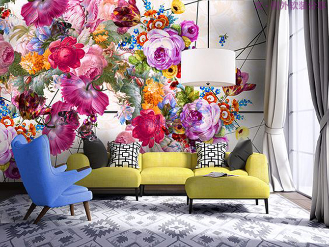 你家墻面還在留白？現在都流行這么玩，美爆了！-別墅設計,軟裝設計,室內設計,豪宅設計,深圳例外軟裝設計公司