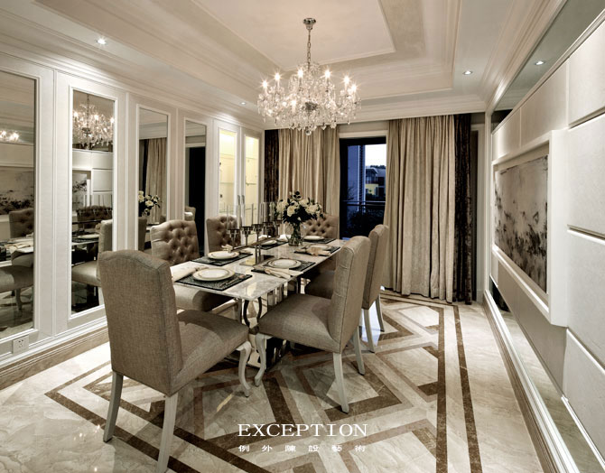 餐廳設(shè)計(jì)成這樣，天天呆這里也不會(huì)膩！-別墅設(shè)計(jì),軟裝設(shè)計(jì),室內(nèi)設(shè)計(jì),豪宅設(shè)計(jì),深圳例外軟裝設(shè)計(jì)公司