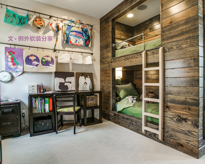 把臥室設計成這樣，沒有一個男孩能拒絕-別墅設計_軟裝設計_室內設計_豪宅設計-深圳例外軟裝設計公司