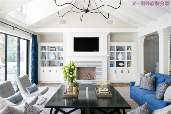 流行的幾款客廳設計-別墅設計,軟裝設計,室內設計,豪宅設計,深圳例外軟裝設計公司