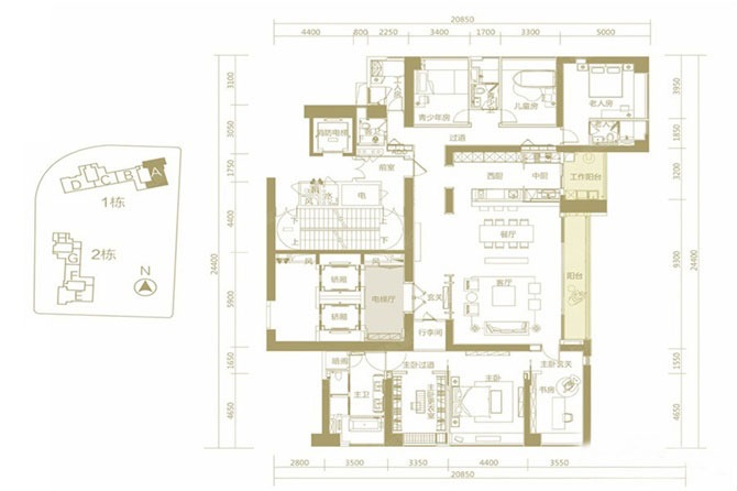 深圳灣公館復式豪宅室內軟裝設計新動態-別墅設計,軟裝設計,室內設計,豪宅設計,深圳例外軟裝設計公司