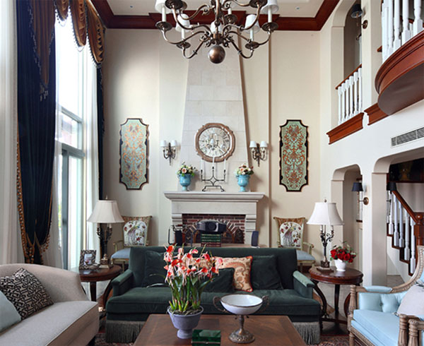 鄉居美墅--熙龍灣別墅美式別墅軟裝設計