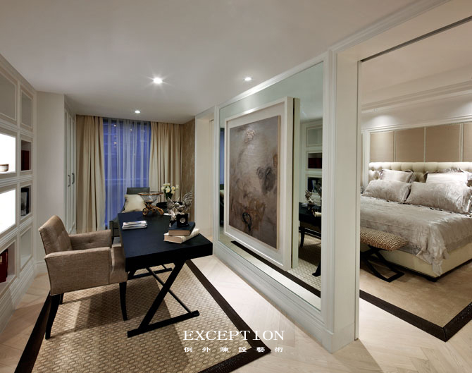 書房還能這樣設(shè)計，漲姿勢了！-別墅設(shè)計,軟裝設(shè)計,室內(nèi)設(shè)計,豪宅設(shè)計,深圳例外軟裝設(shè)計公司