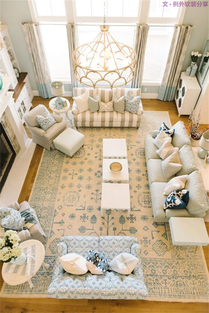 鋪設(shè)地毯除了美觀外，還有什么作用？大小又該如何選擇？-別墅設(shè)計,軟裝設(shè)計,室內(nèi)設(shè)計,豪宅設(shè)計,深圳例外軟裝設(shè)計公司