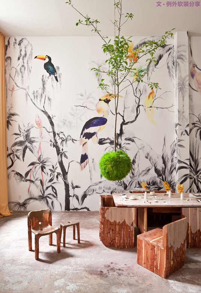 你家墻面還在留白？現在都流行這么玩，美爆了！-別墅設計,軟裝設計,室內設計,豪宅設計,深圳例外軟裝設計公司