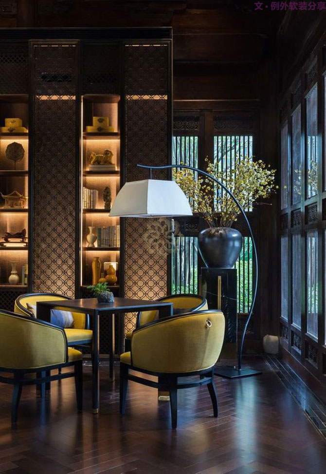 這才是新中式風格該有的樣子，中國人真正的品！-別墅設計,軟裝設計,室內設計,豪宅設計,深圳例外軟裝設計公司