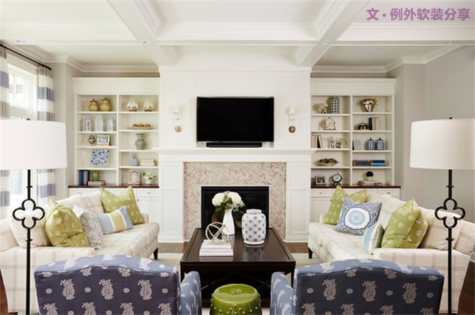 流行的幾款客廳設計-別墅設計,軟裝設計,室內設計,豪宅設計,深圳例外軟裝設計公司