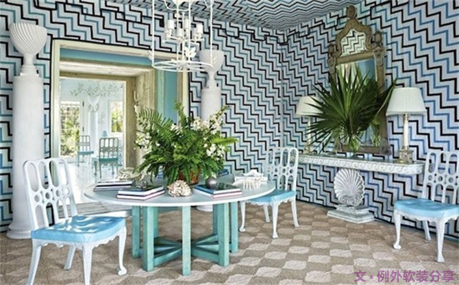 這種墻面裝飾設計，你家敢嘗試？-別墅設計,軟裝設計,室內設計,豪宅設計,深圳例外軟裝設計公司