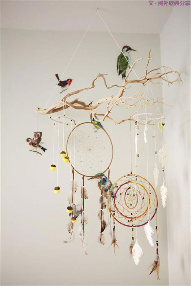 從沒(méi)見(jiàn)過(guò)這樣的捕夢(mèng)網(wǎng)，掛起來(lái)的安眠藝術(shù)！-別墅設(shè)計(jì),軟裝設(shè)計(jì),室內(nèi)設(shè)計(jì),豪宅設(shè)計(jì),深圳例外軟裝設(shè)計(jì)公司
