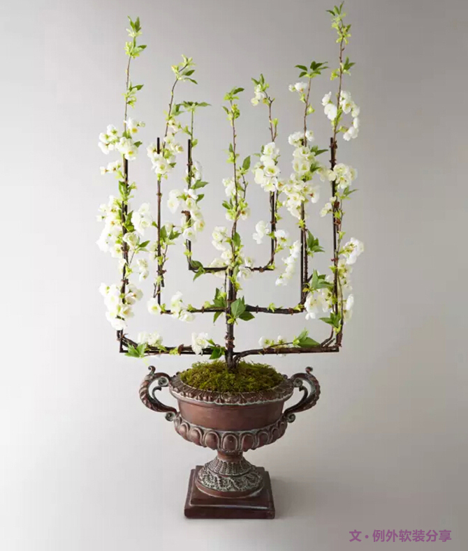 這才叫真正的花藝，你那只算小盆綠植（下）-別墅設計,軟裝設計,室內(nèi)設計,豪宅設計,深圳例外軟裝設計公司