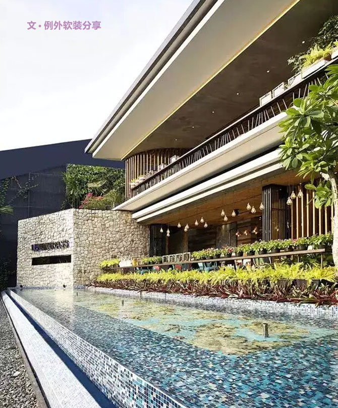 熱帶景觀生態餐廳，讓你未吃先醉