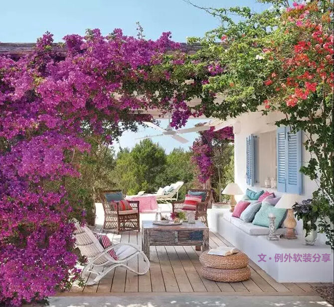 這樣的庭院美得像幅畫！-別墅設計,軟裝設計,室內設計,豪宅設計,深圳例外軟裝設計公司