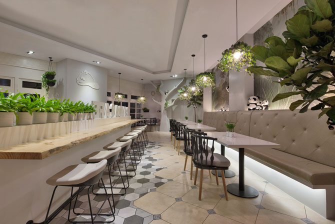 萌物当道--台湾胖达咖啡室内设计之品牌升级