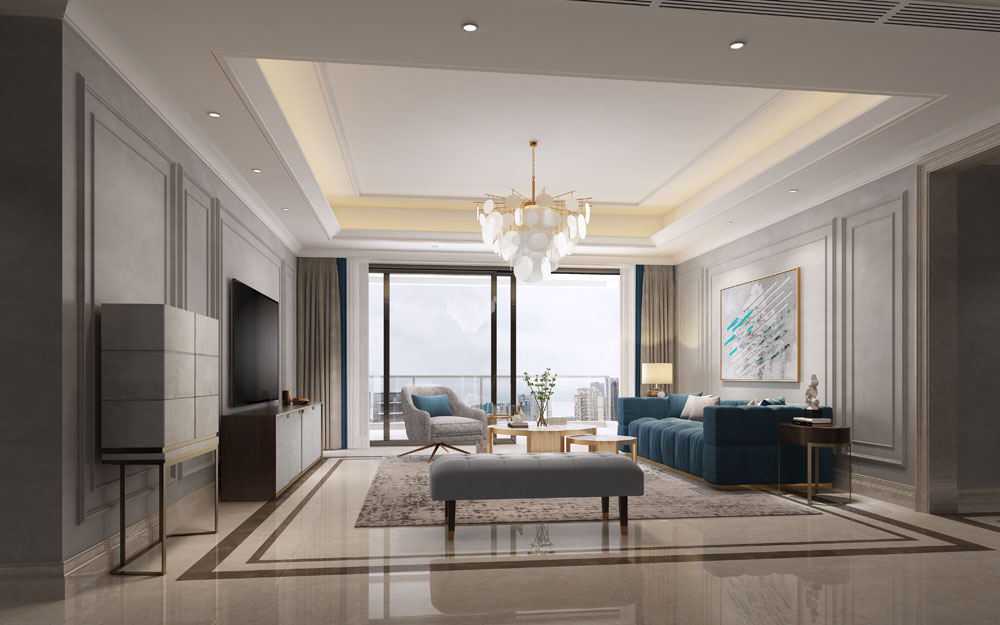 恒裕濱城室內效果圖設計