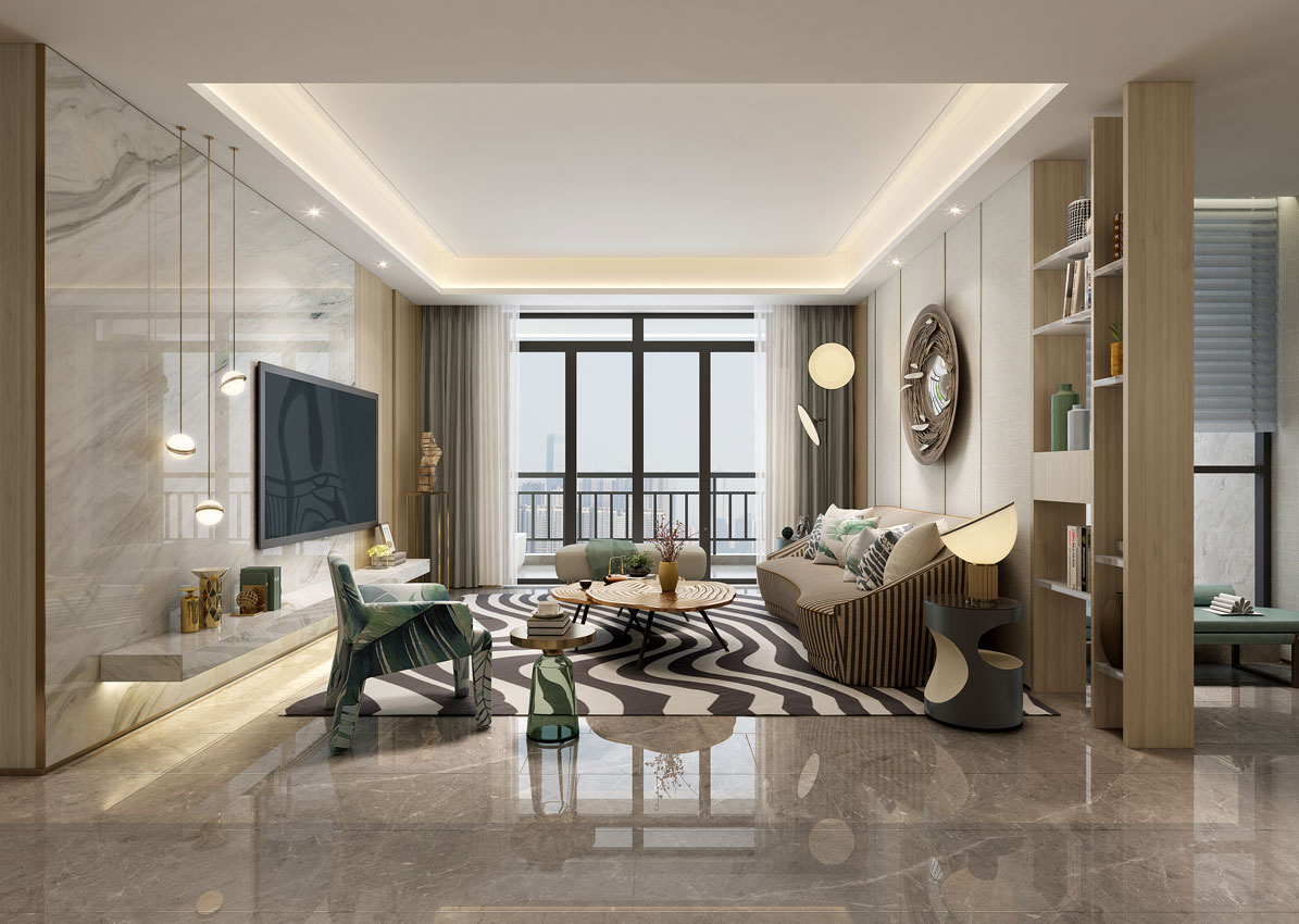 桂林香檳小鎮(zhèn)4A戶型效果圖設計