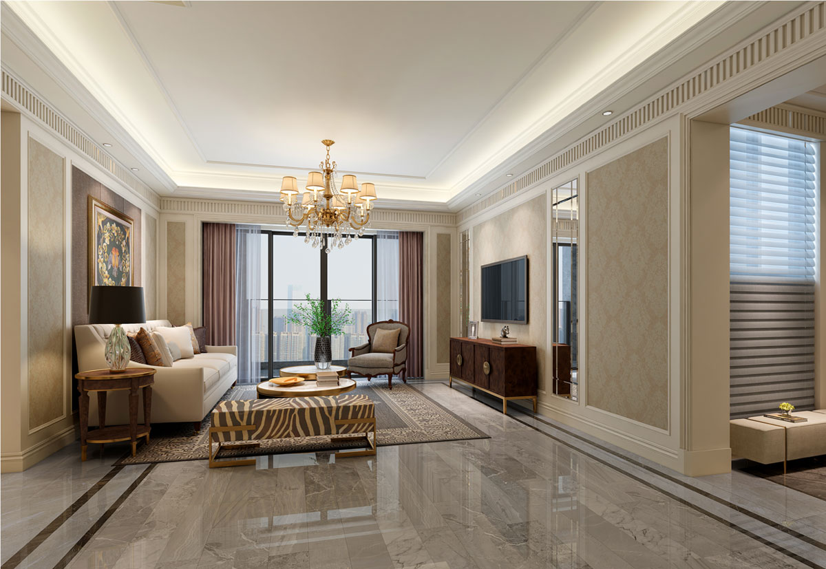 桂林香檳小鎮(zhèn)6A1戶型效果圖設計