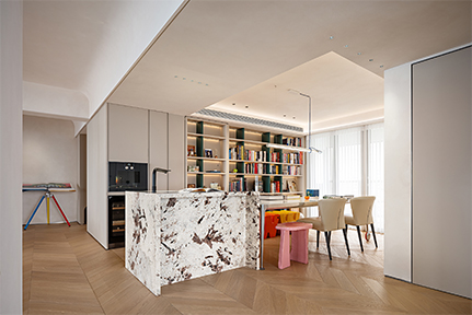 深圳湾210㎡多巴胺时尚个性家，艺术又自由！